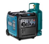 Generador de gas LPG/gasolina KS 5500iEG S generador de energía 5500 W, enchufe Schuko 230 V, enchufe CEE 230 V, 32 A, 2 puertos USB, estación de alimentación, agregado de energía EURO V