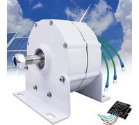 Generador de imán permanente de 12000 W, bajo RPM, alternador de CA sin engranajes de 3 fases de 12 V, 24 V, 48 V, 120 V, 220 V, para turbina de viento de agua con rectificador