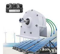 Generador de imán permanente de 600 W, 600 RPM, 12 V/24 V/48 V, alternador de CA sin engranajes trifásico para turbina de agua y viento con rectificador, alta eficiencia