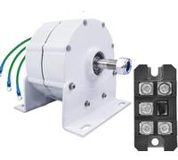 Generador de imán permanente de baja rpm, 10000 W, 12000 W, alternador de CA sin engranajes trifásico para turbina de viento de agua con rectificador, generador de molino de viento (220 V)