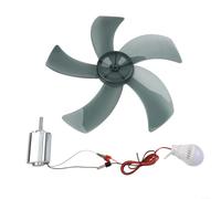 Generador de imán permanente motorreductor de 12 V 80 W con turbina de viento DIY Breeze y manivela para iluminación del hogar o al aire libre (juego de 2)