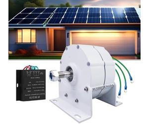 Generador De Imanes Permanentes De 12000 W, 12 V/24 V, Turbina Eólica De Baja Velocidad, Salida De Ca De 110 V/220 V, Kit Completo Para El Hogar Para Soluciones De Energía Renovable. 48v