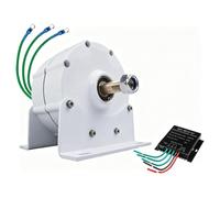 Generador De Imanes Permanentes De 12000 W Y Bajas Rpm, 220 V, 12 V, 24 V, 48 V Ca, Con Controlador Para Generador De Turbina Eólica Horizontal Diy. Opcional Con Base. 48v