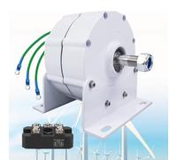 Generador De Imanes Permanentes Trifásico Sin Engranajes De 12000 W, Alternador De Ca De 12 V, 24 V Y 48 V, Generador De Turbina Eólica E Hidráulica Con Rectificador. 12v