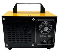 Generador de ozono, diseño portátil, producción de ozono ajustable, color: amarillo