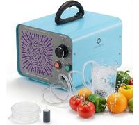 Generador de ozono: dispositivo 2 en 1 para la purificación de agua y aire, generador de ozono de alto rendimiento para eliminar olores, cubre hasta 370 metros cuadrados, ozonizador para automóviles,