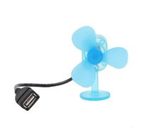 Generador de turbina eólica 5V Salida USB para Vehículo Eléctrico Coche Bicicleta para Carga Exterior Teléfono Móvil Banco de Energía - Plástico ABS Azul 8cm