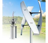 Generador de Turbina Eólica de 16000W/20000W, 12V/24V/48V/220V, Generador Vertical de Viento de 3 Aspas, Generador de Imán Permanente de Ca Trifásico con Controlador, para Hogar/Barco(16000W,24V)