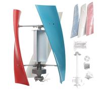 Generador de turbina eólica vertical portátil de 400 W, 12 V CC, freno electromagnético de 3 cuchillas, sistema de viento solar híbrido para cenadores, cabinas, energía marina