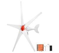 Generador de turbina eólica VEVOR de 500W, kit de turbina eólica de 12V, generador eólico de 3 aspas con controlador MPPT, dirección del viento ajustable y velocidad de viento de arranque de 2,5 m/s,