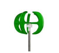 Generador de turbinas eólicas 1000W 12V/24V 5 aspas generador de turbina eólica conjunto completo molino de viento generar turbina turbina eólica de eje Vertical con bajo par de arranque(Green,WITH MP