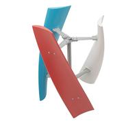 Generador de viento vertical de 12 V 400 W, Electromagnetismo Generador de turbinas eólicas Verticales, IP67 Hojas tricolor Cuchillas eje vertical trifásico Molino de viento con controlador de carga