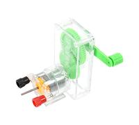 Generador eléctrico de manivela ensamblado, generador de manivela, escuela, bricolaje, demostración de dinamo, electricidad alimentada por Motor