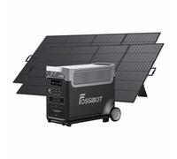 Generador eléctrico FOSSiBOT F3600 equipado con dos SP420, se pueden conectar en paralelo dos paneles solares de 420 W, generador solar adecuado para uso familiar, campings o autocaravanas nuevo