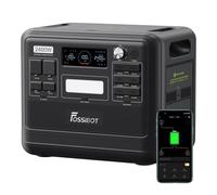 Generador eléctrico portátil FOSSiBOT F2400, batería LiFePO4 de 2048Wh, potencia de salida de 2400W (4800W de pico), generador solar adecuado para emergencias domésticas, acampadas al aire libre y uso