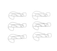 Generic 100 Uds. Clips de Papel con Forma de Signo de Interrogación, Mini Clips Marcapáginas de Metal Fuerte para Suministros Escolares (WHITE)