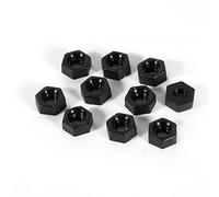 Generic 100 Uds M2 M3 M4 Nylon Hexagonal Macho Hembra Espaciador Tornillos Tuercas Conjunto para Suministros Industriales Herramientas de Hardware de Plástico Negro