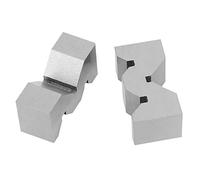 Generic 2 Piezas de Acero Al Carbono de Alta Precisión M Tipo V Bloque de 50 Mm para Medición de Plataformas, Herramienta para Ejes, Manguitos, Discos y Piezas de Trabajo Circulares en Talleres y Uso