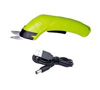 Generic 2 Tijeras Eléctricas con de Tela Recargable Herramienta Costura Artesanía Carpeta Mango Antideslizante Y Ligero Adecuado para Regalo Manualid, Aleación 1 cabeza, Individual