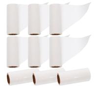Generic 9 Recambios de Papel para Rodillo Quitapelusas Extra Pegajosos, 30 Hojas por Rollo, Color Blanco, Tamaño Mini, Repuestos para Quita Pelos de Ropa y Mascotas, Adecuado para Viaje