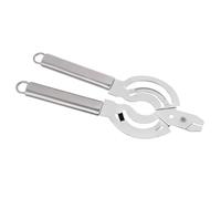 Generic Abrelatas Multifuncional de Acero Inoxidable, Herramienta Duradera para Uso en Cocina, 10,2x3,5 Pulgadas