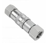 Generic Acoplador de Conexión Rápida Hidráulico de Cara Plana, Pérdida de Presión Eficiente Minimizada para Agricultura, Agua, Gas, Vacío, Cuerpo de 1/2 Pulgadas, Cobre