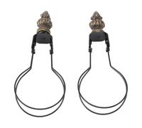 Generic Adaptador de Clip para Bombilla de Lámpara Duradera, Soporte de Pantalla de Metal Moderno para Lámparas de Mesa y de Pie, 2 uds., Perfecto para Entornos Hogareños Acogedores (BLACK)