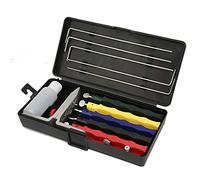 Generic Afilador de Cuchillos Profesional FiX Angle Kit de Afilado con de 4 ángulos y Caja de Almacenamiento Portátil para Cocina, Hogar y Uso Al Aire Libre