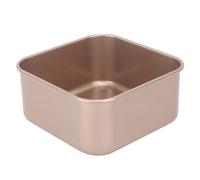 Generic Bandeja para Hornear Antiadherente Cuadrada Profunda, Bandeja para Hornear de Acero Al Carbono Engrosada para Pastel, Pan, Barbacoa, Dorada, Ideal para Hacer Pan (L)