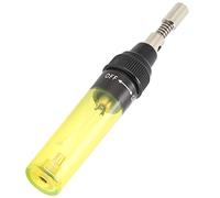Generic Bolígrafo para Soldador de Gas Butano Recargable, Herramienta Ligera y Portátil para Uso Doméstico y en Taller, Temperatura de 450 ℃, 8ML (Amarillo transparente)