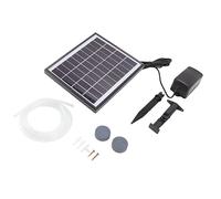 Generic Bomba de Oxígeno Solar Portátil, 10 V, 6 W, Kit de Bomba de Aire Ligera Impermeable para Peceras, Piscinas, Solución Eficiente de Oxigenación con Panel Solar