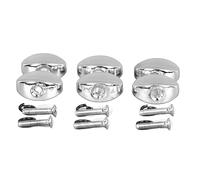 Generic Botones de Clavija de Afinación de Guitarra de Metal, 6 Piezas, Reemplazo de Perillas de Afinador Fáciles de Instalar para Guitarra Eléctrica para un Estilo Personalizado (SILVER)