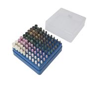 Generic Brocas de Pulido Rotativas, Puntas Abrasivas para Metal y Pulido de Joyas, Vástago de 3,0mm, Lana, Caucho, Piel de Vaca de Sésamo, 100 Uds.