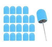 Generic Cabezal de Lijado de Uñas, Juego de Bandas de Pulido de Papel de Lija Fino, Herramienta de Pulido para Decoración de Uñas, Adecuado para, Vidrio, Plástico, Metal, Piedra y Baldosas de (BLUE)
