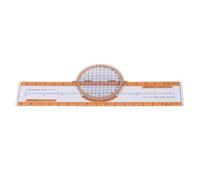 Generic Calculadora de Plástico para Computadora de Vuelo de Aviación con Plataforma Giratoria, Ideal para Estimar el Consumo de y el Tiempo de Llegada, Diseño Naranja Resistente a la Erosión