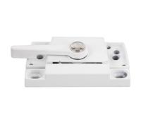 Generic Cerradura de Marco para Ventana Abatible, Acción de Leva Antipalanca Fuerte para Windows, Paquete de 2, Aleación de Zinc, Aleación de Aluminio (WHITE)