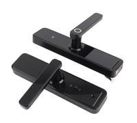 Generic Cerradura de Puerta Biométrica Inteligente, Control Altamente Seguro para Oficina en Casa, de Entrada de Contraseña de Tarjeta IC de Huella Dactilar de Aleación de Aluminio