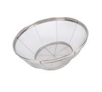 Generic Colador de Acero Inoxidable de Primera Calidad, Colador de Malla Fina, Ideal para Cocinar Arroz y Escurrir Pasta, Esencial para la Cocina, 1 Unidad (Cesta Rejilla Reforzada 28cm)