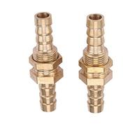 Generic Conector de Tubo de Mamparo de Latón Adaptador Confiable para Moldeo por Inyección y Conexión de Tubería 2 Piezas 6 Mm-14 Mm (10mm)