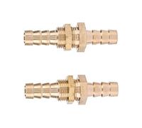 Generic Conector de Tubo de Mamparo de Latón Adaptador Confiable para Moldeo por Inyección y Conexión de Tubería 2 Piezas 6 Mm-14 Mm (10mm)