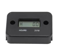 Generic Contador Horario Digital, Mini Contador Horario del Motor con Pantalla LCD, a Prueba de Golpes para Cortadoras de Césped, ABS Impermeable, 1 Unidad