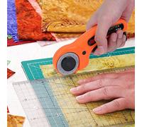 Generic Cortador Rotativo de Acero de Alta Velocidad para Acolchar y Coser, Cuchillo Circular de 45 Mm para Cortar Cuero y Tela, Ideal para Proyectos de Parches