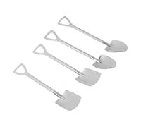 Generic Cuchara de Pala de Acero Inoxidable, Diseño Innovador para Amantes de los Postres, Cuchara Reutilizable para Helado y Azúcar para café en Casa, 12,9 Oz (Pala 2 Puntas 2 Cuadrados)