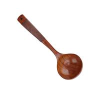 Generic Cuchara de Sopa de Madera con Curvo Largo Japonés, Herramienta de Cocina Redonda Grande para Cocina Casera, Nanmu Natural, 1 Pieza (Tipo 1)