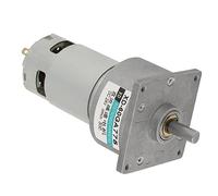 Generic DC12V 24V 35W Velocidad del Motor de Engranaje de Metal Ajustable con Rotación CW CCW para Automatización de Oficinas Automatización del Hogar Bobina de Cobre Duradera (#9)