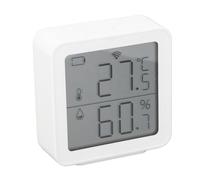Generic Detector de Temperatura WiFi para Interiores, Sensor Electrónico de Humedad, Diseño a Prueba de Manipulaciones para la Habitación del Hogar, 3 Pilas AA