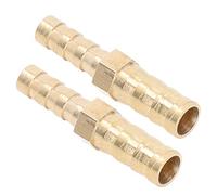 Generic Empalmador de Conexión de Púas Reductor de Púas para Manguera de Latón Conector de Reductor Hexagonal de 8 Mm (5/16 pulg.) a 6 Mm para Plomería Industrial Automotriz (8-6)