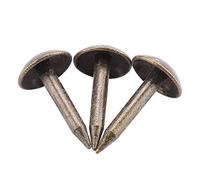 Generic Espesar Grapas de Hierro Clavos Sujetadores Duraderos para Muebles sofá Puertas de Madera 100 Piezas Material de Hierro (6 * 12MM)