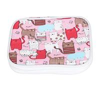 Generic Estuche para Herramientas de Tejer, Bolsa Versátil con Cremallera de Ganchillo y Bolsillos de Malla para Entusiastas del Tejido, Tela Oxford, 1 Pieza