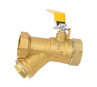 Generic Filtro de Válvula de Bola Tipo Y de Latón, Colador Compacto Ligero de 1" BSP DN25 para Control de Tuberías de Agua Y Gas